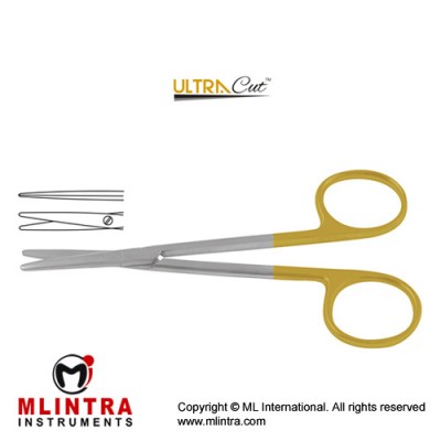 UltraCut™ TC Metzenbaum Dissecting Scissor Straight Stainless Steel, 14.5 cm - 5 3/4"